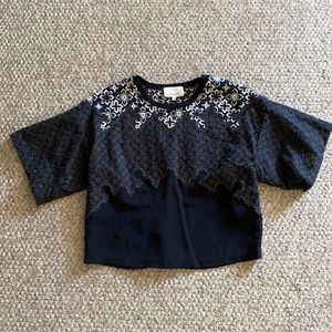 3.1 Phillip Lim lace silk top size 4